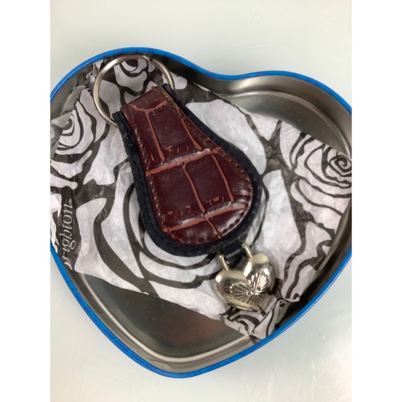 Brighton Heart and Angel Leather Keychain in presentation box EUC - Picture 7 of 12